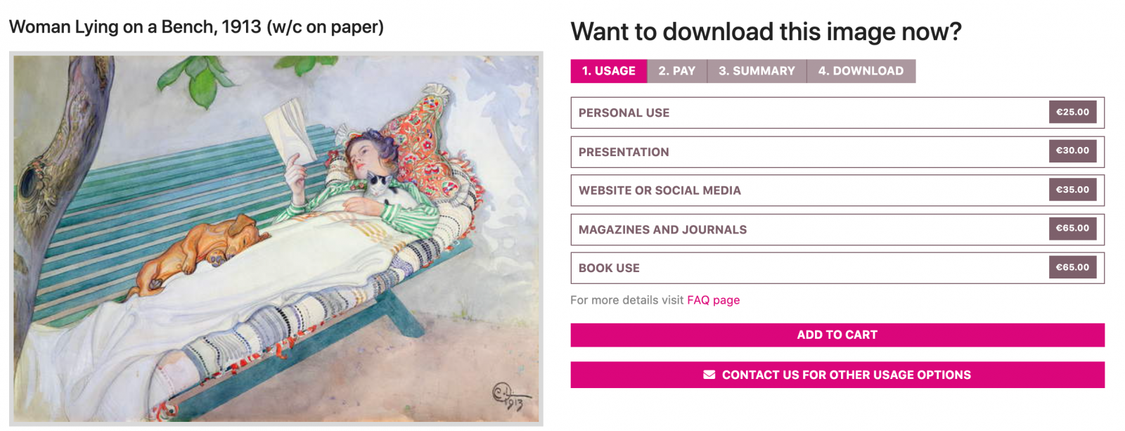 How do I buy an image via e-commerce?